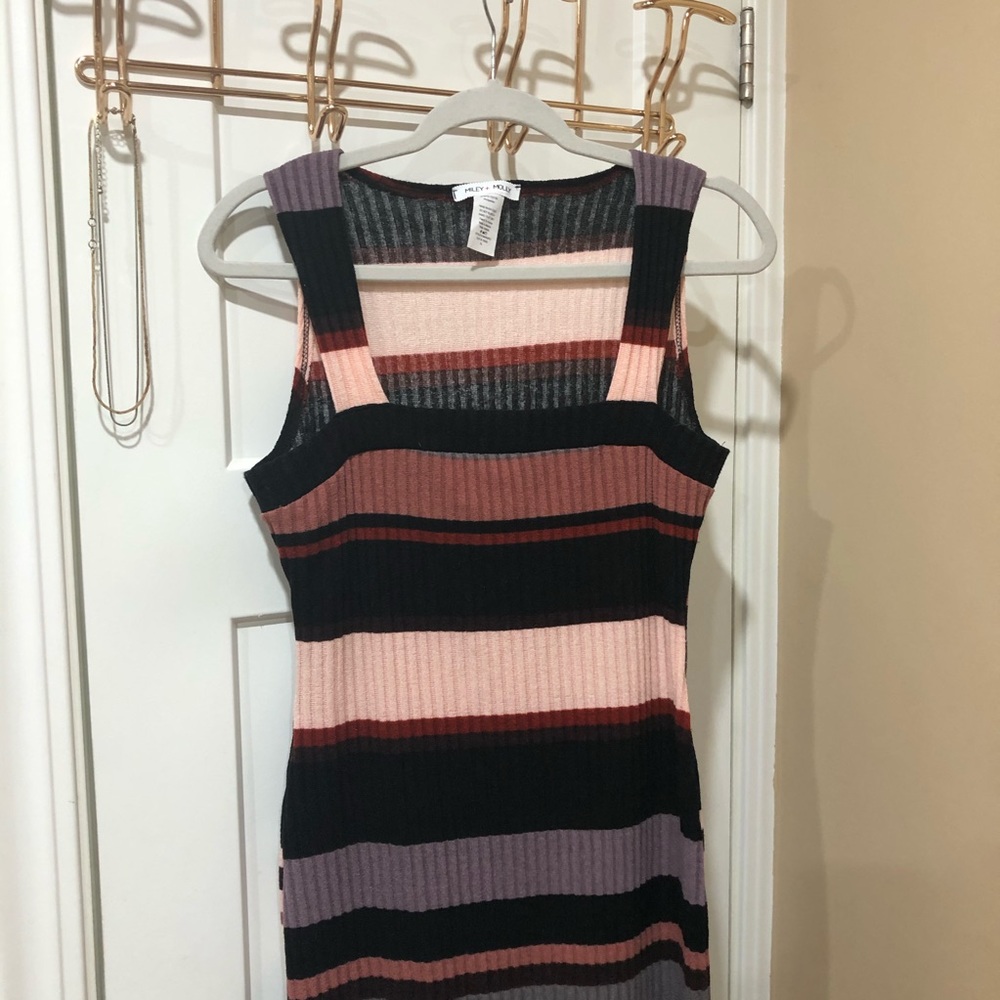 Striped bodycon dress